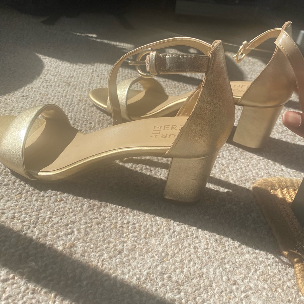 Naturalizer Metallic Gold Women's Heels